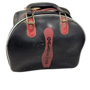Vintage Galaxie Pro 300 Bowling Ball Bag Black & Red With Handles